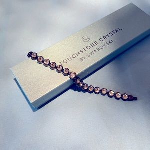 NIB Touchstone Crystal by Swarovski clear stone Ice Bracelet